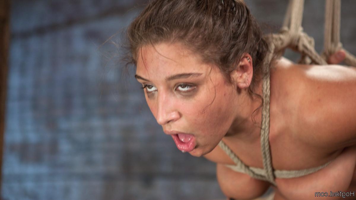 20P 19 Year Old Rope Slut Abella suffers through brutal domination and punishment wh