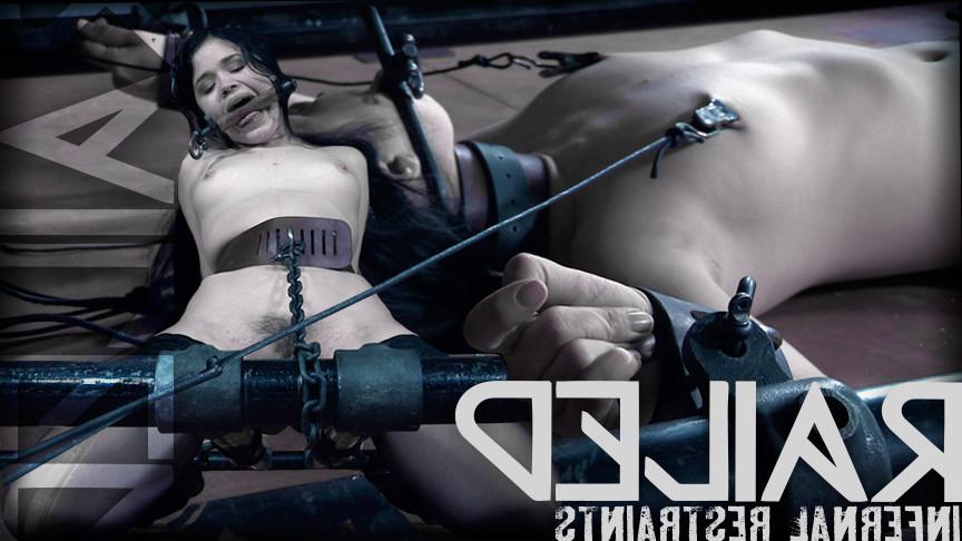 15P Face down and ass up, her pussy and ass are exposed to a brutal flogging and a h