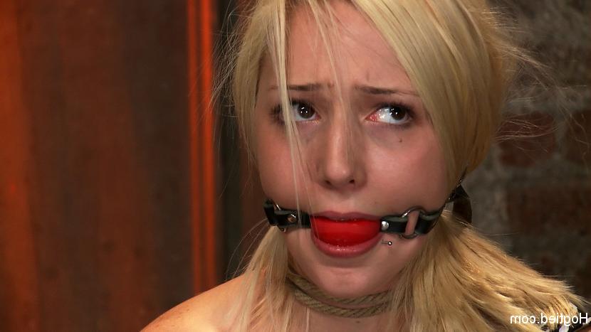 15P Hot 20 year old Blonde Tied Tightly and Made to Cum!
