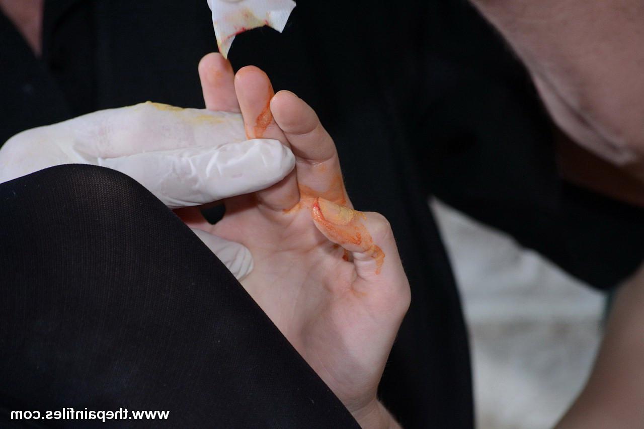 16P Amateur subbie Elise plays at lab rat with Master and Mistress