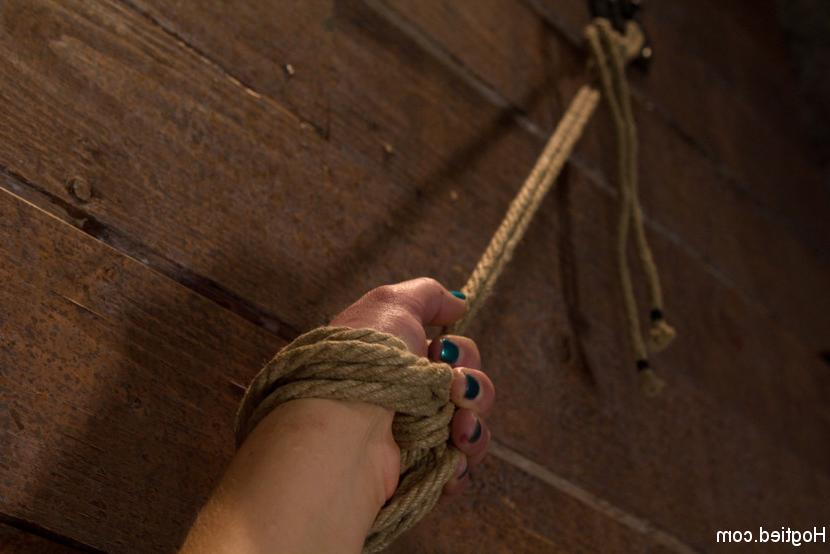 15P Cheyenne Jewel in rope bondage is brought to tears