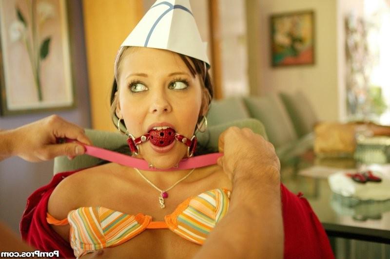 16P Barely legal Ivy Winters is tied up and plowed in brutal bondage