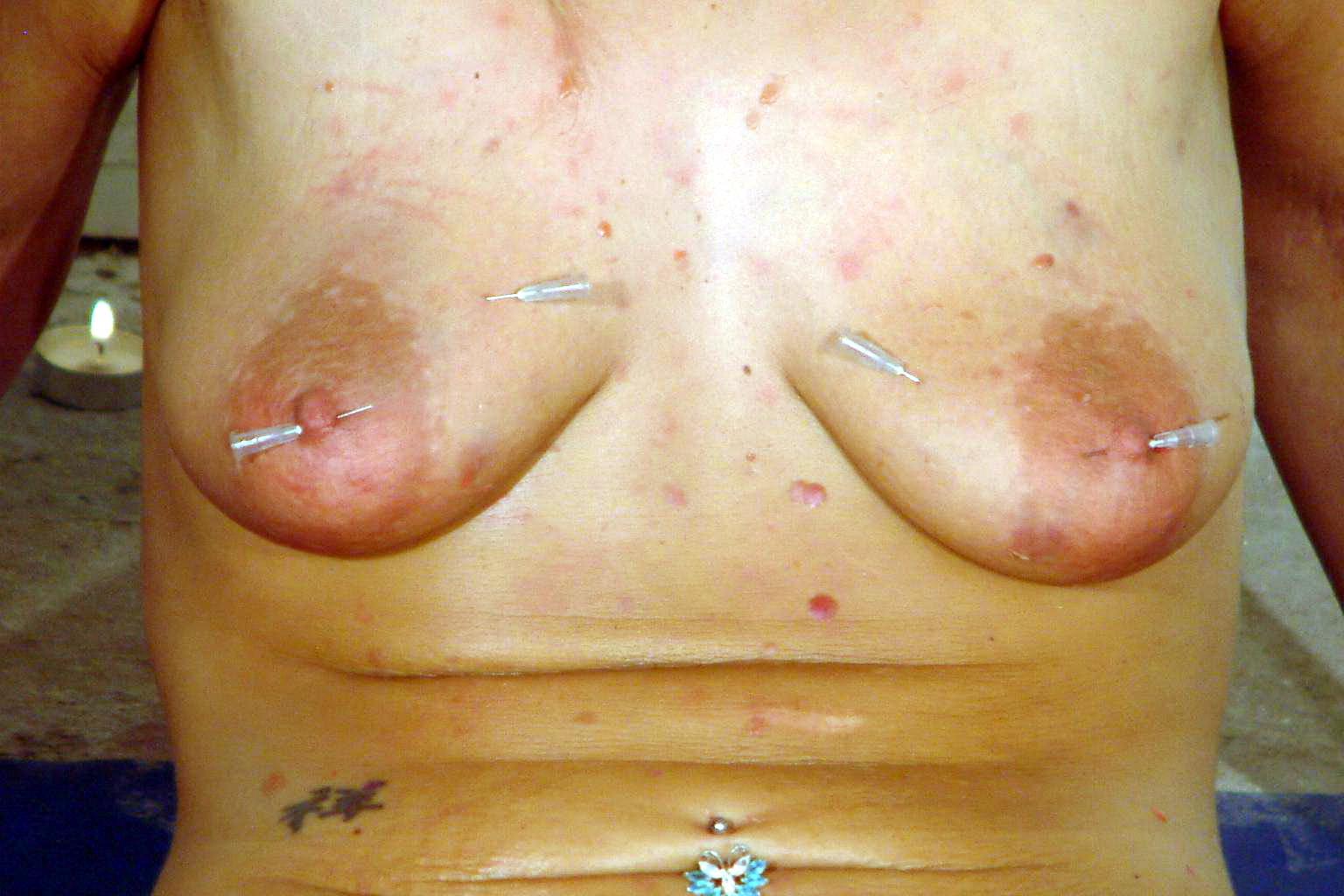 16P Needle bdsm and extreme erotic torture of Crystel Lei in sadistic piercing punis