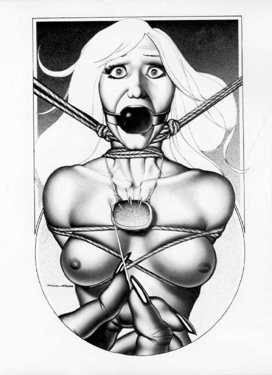 15P evil female brutal dungeon bondage fetish art
