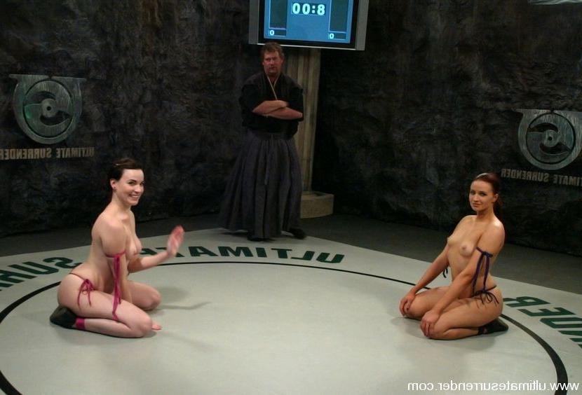 15P Wrestler can not continue after a brutal first round. F/F nude