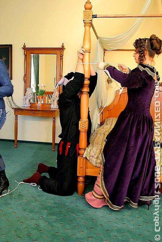 16P Clown gets molested with hot candle wax by brutal mistresses