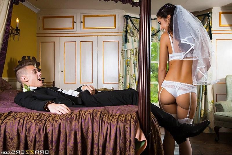 15P Milf teaches newlyweds in hardcore threesome action