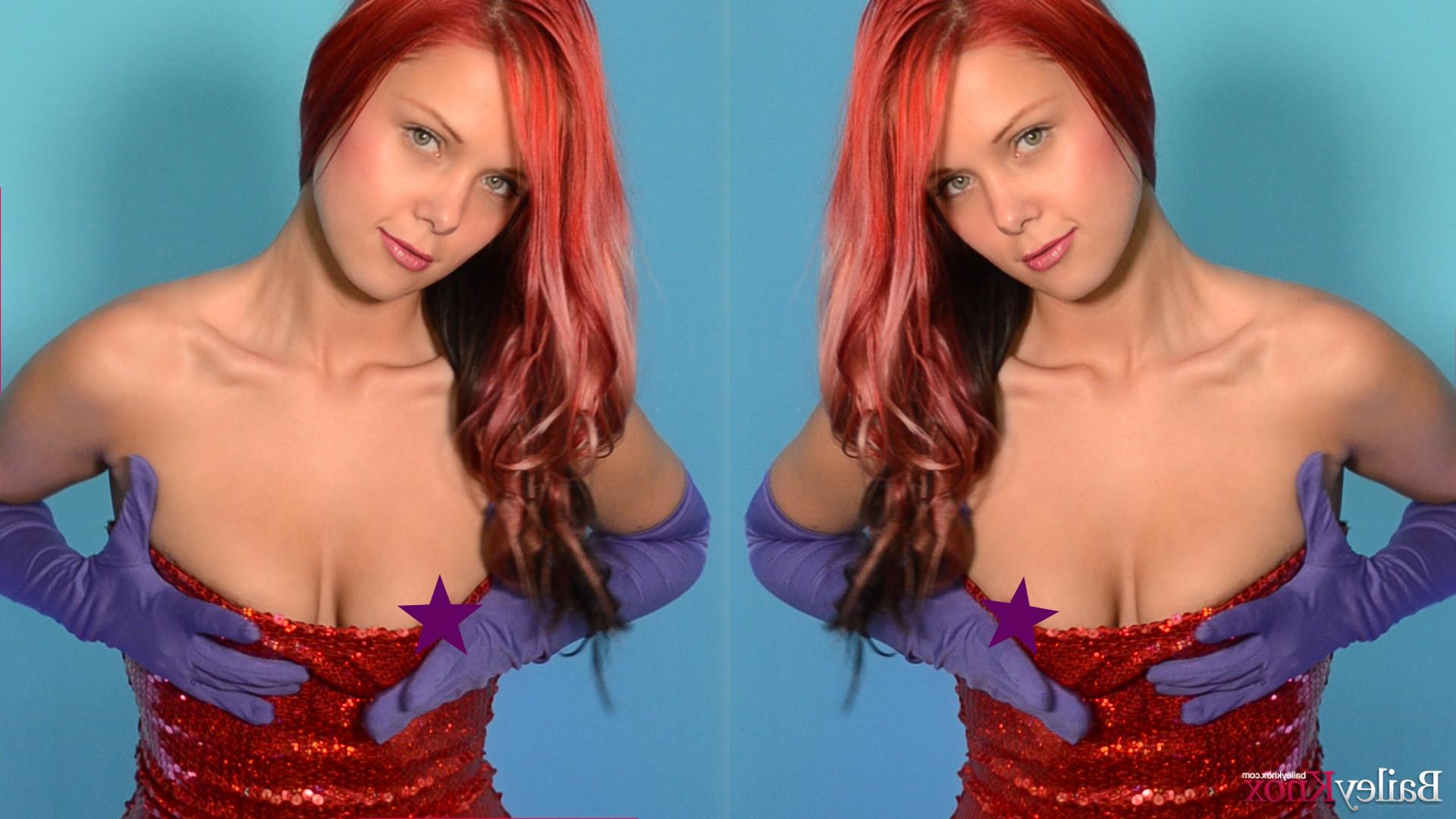 16P Bailey Knox poses like a Jessica from Roger Rabbit film