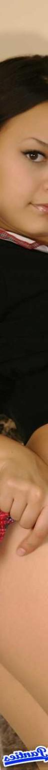 18P Daisy up skirts black cotton thong