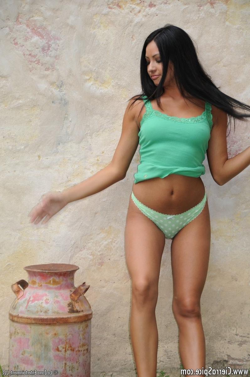 16P Latina teen girl showing her boobies