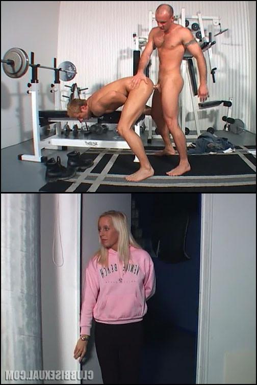 20P Superb Bi Threesome at the Gym