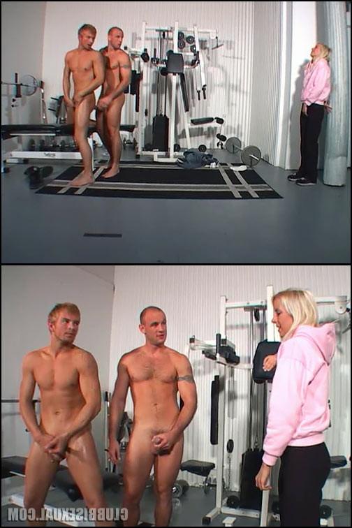 20P Superb Bi Threesome at the Gym