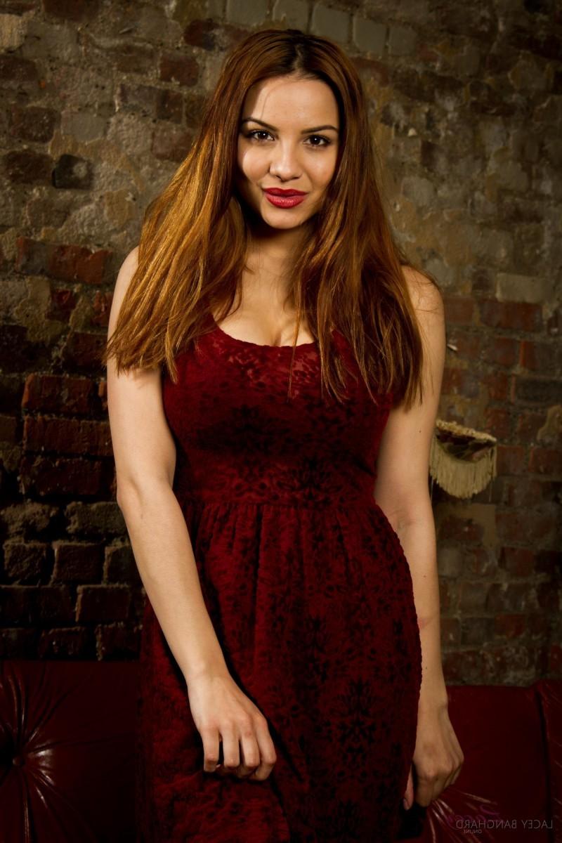 12P Big breasted vixen on sofa