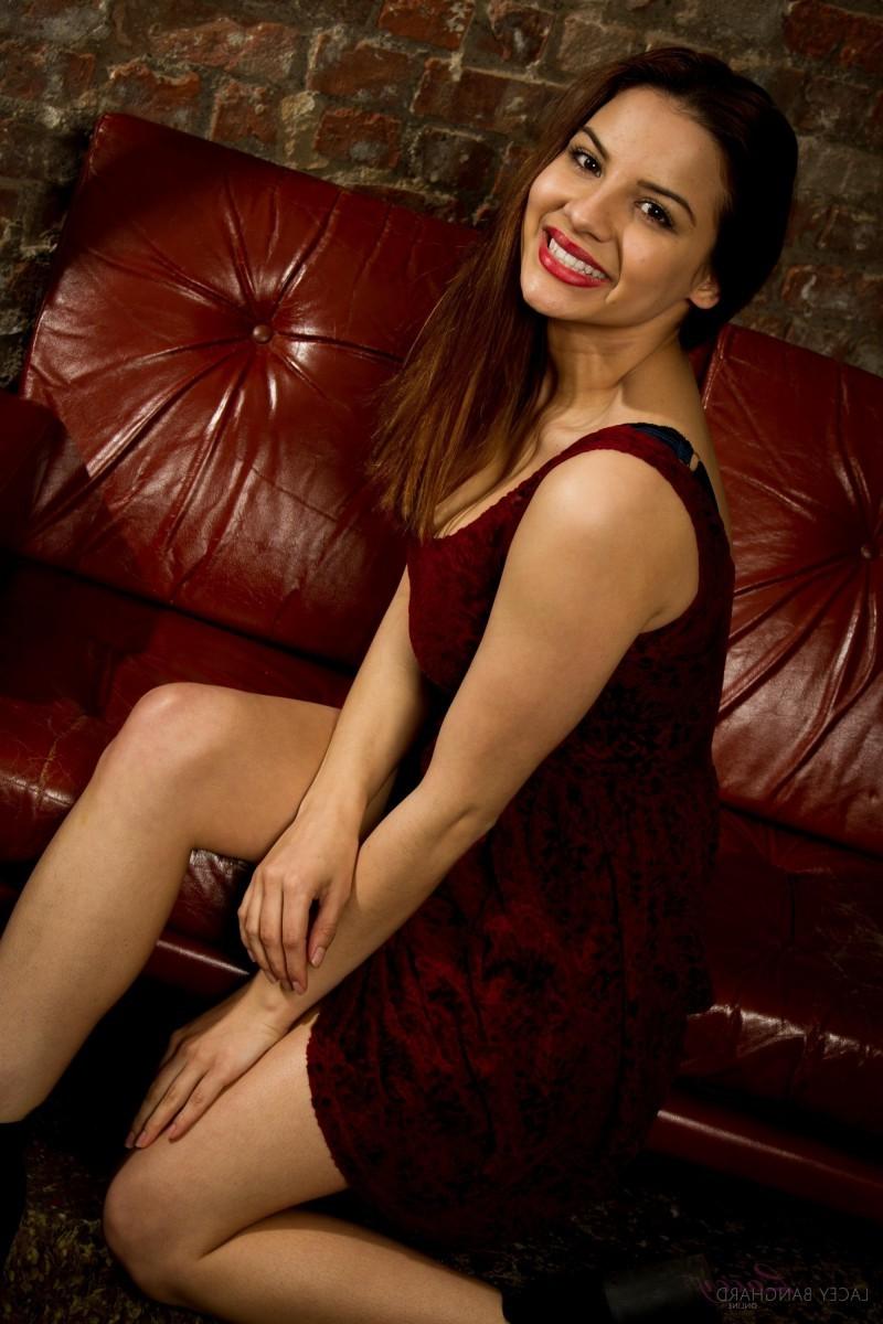 12P Big breasted vixen on sofa