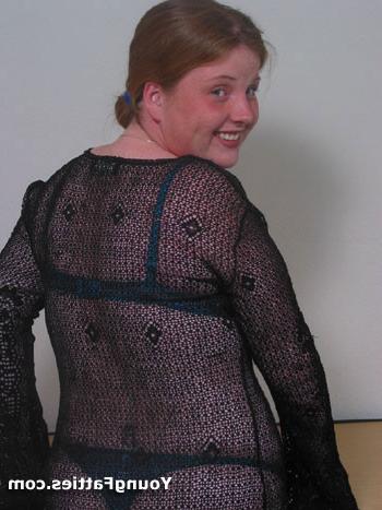 15P Sweet fat teen girl posing