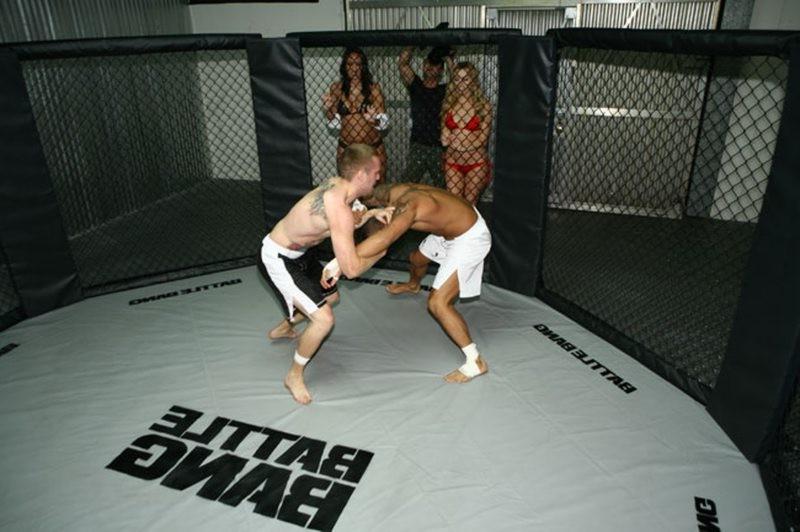12P Lexi Belle and Kelly Divine naked in a mma ring