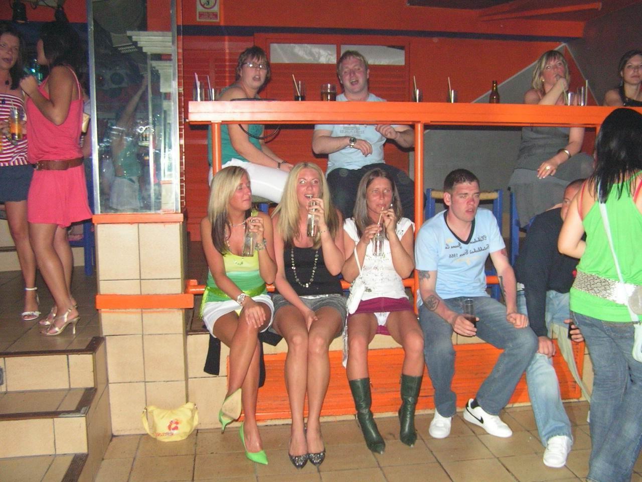 12P Lewd dancers shamelessly demonstrate hot upskirt