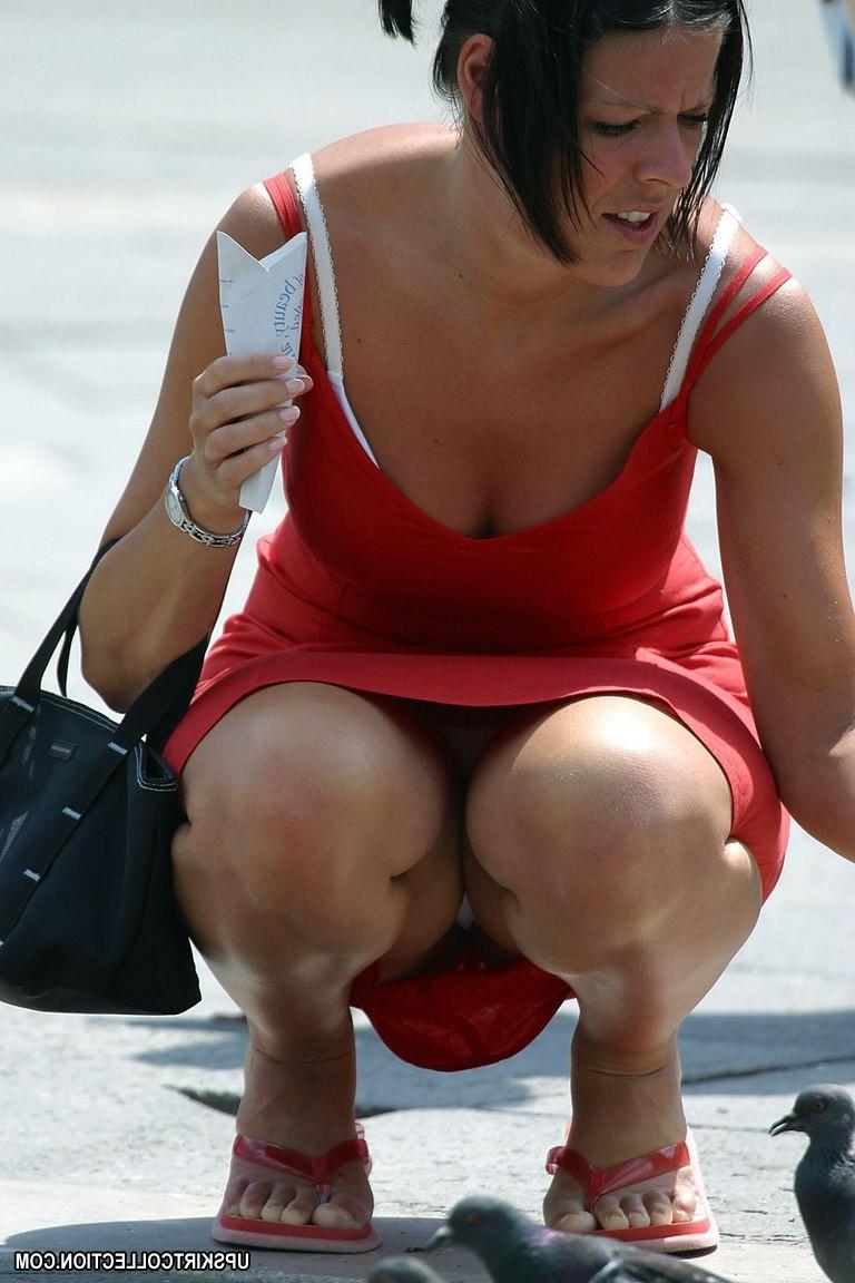 15P Real voyeur upskirt galleries with unaware girls hunted down