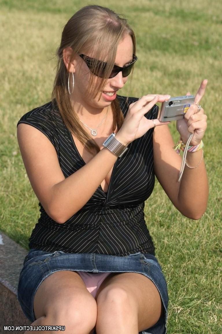 15P Real voyeur upskirt galleries with unaware girls hunted down