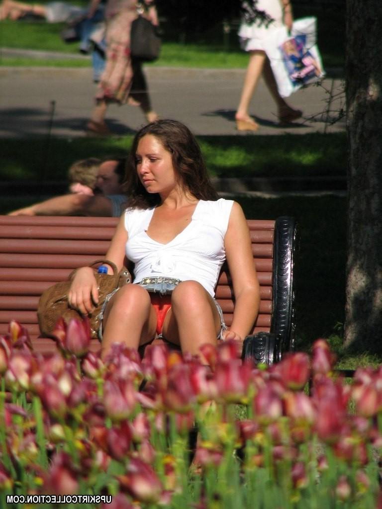 15P Real voyeur upskirt galleries with unaware girls hunted down