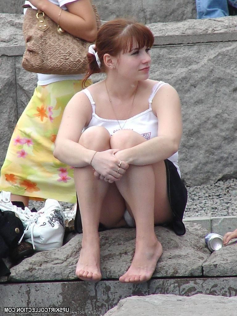 15P Real voyeur upskirt galleries with unaware girls hunted down