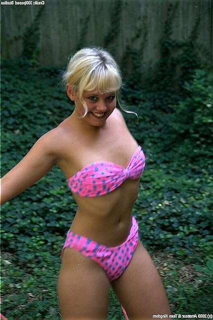 15P Tiny teen jumping rope loses her bikini top