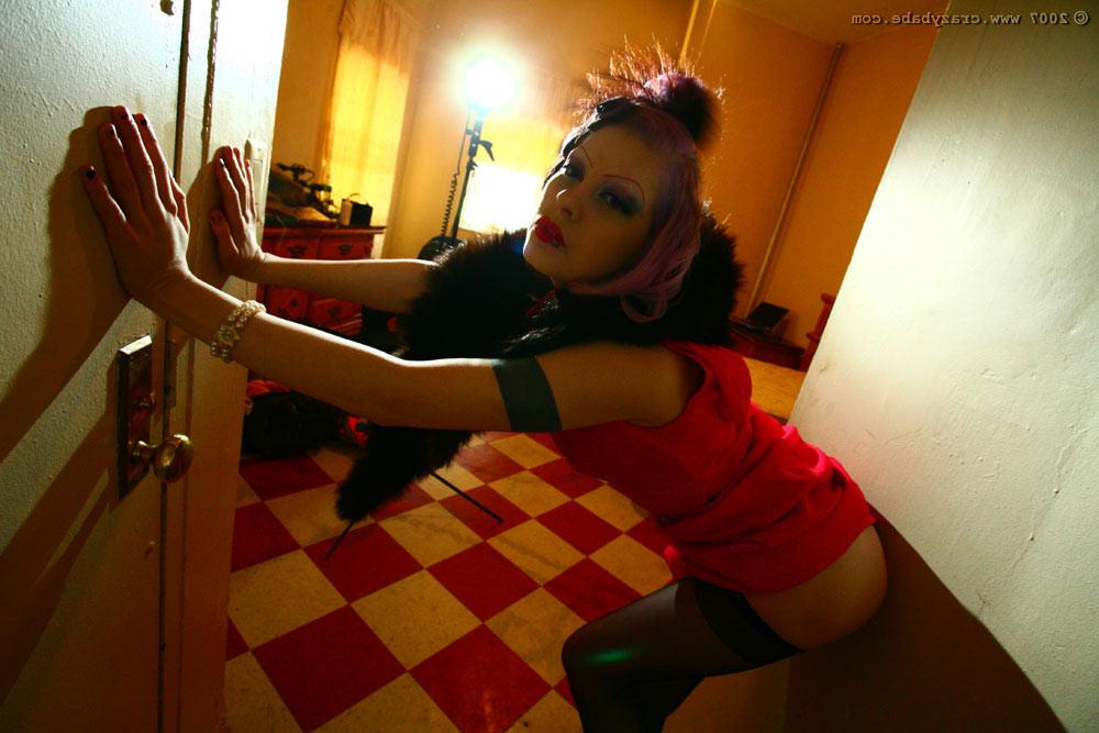 16P Neo goth babes perky pierced nipples and tattoos