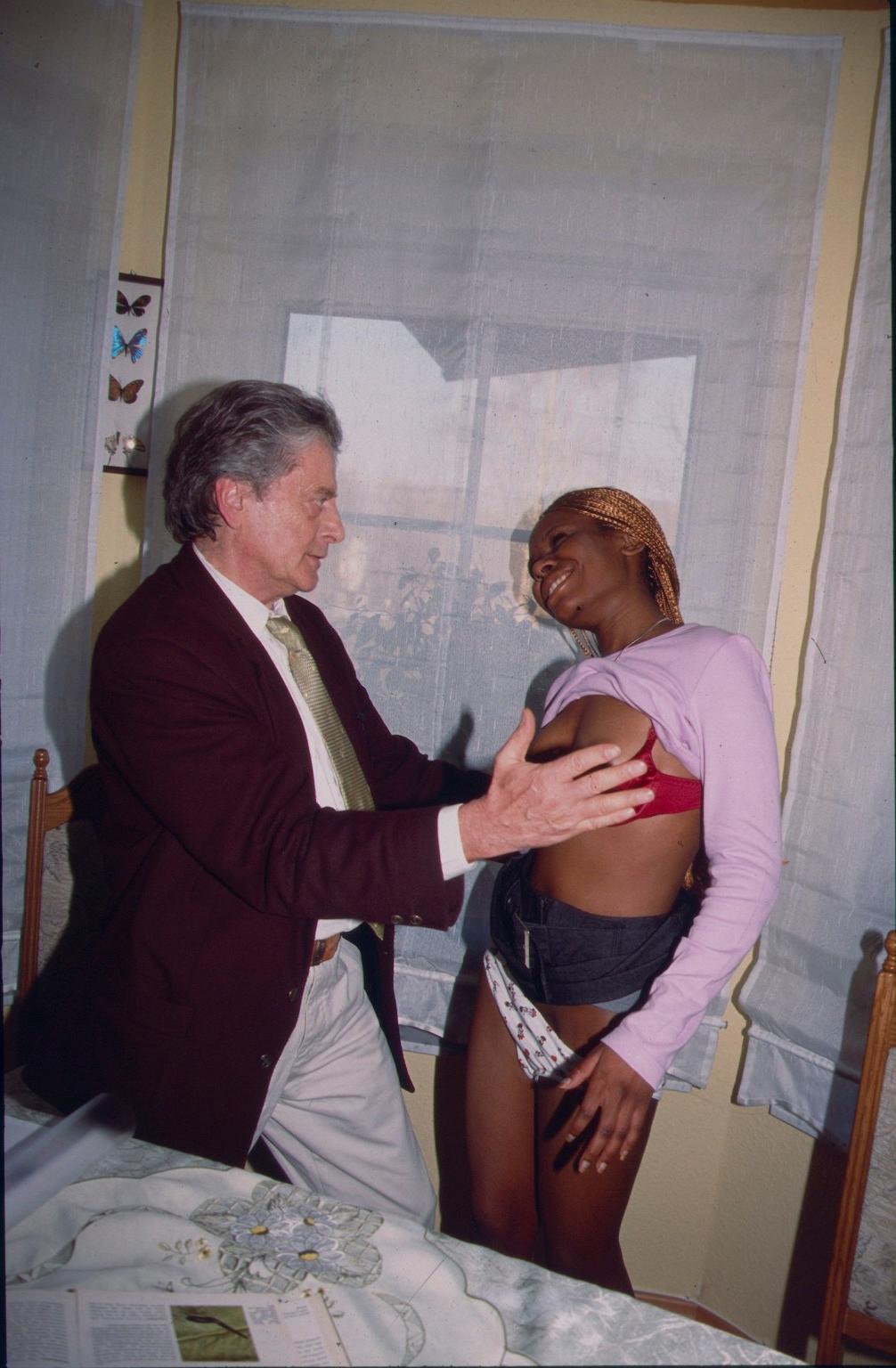 15P Black girl caning and palm spanking of ebony slaveslut