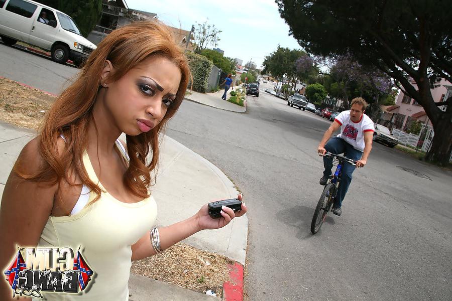 16P Busty black babe gets gangbanged and bukkaked by horny rednecks