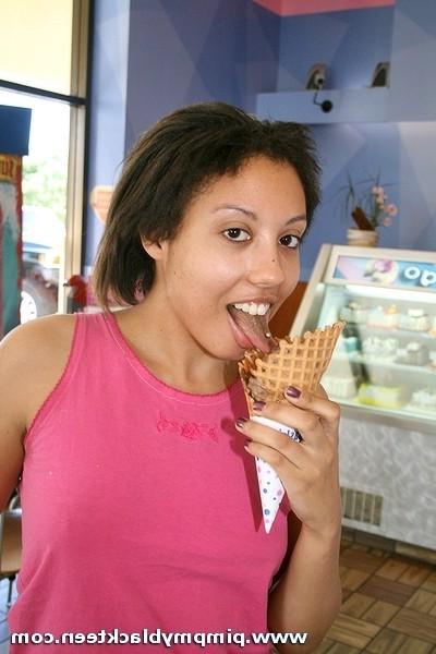 15P Sexy black teen enjoys getting fucked hard from behind