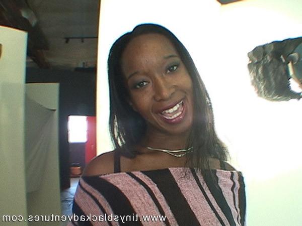 12P Sista gets a gooey mouthful after getting a stiff black cock ride