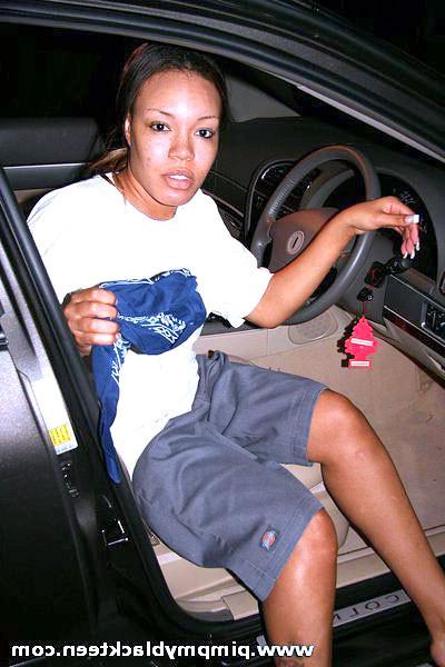 16P Pimped ebony teen fills her mouth with black monster cock before getting laid