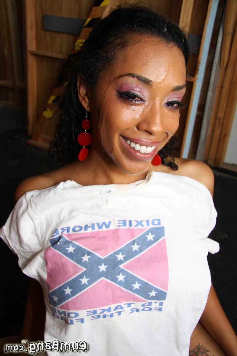 15P Black babe bukkake photos
