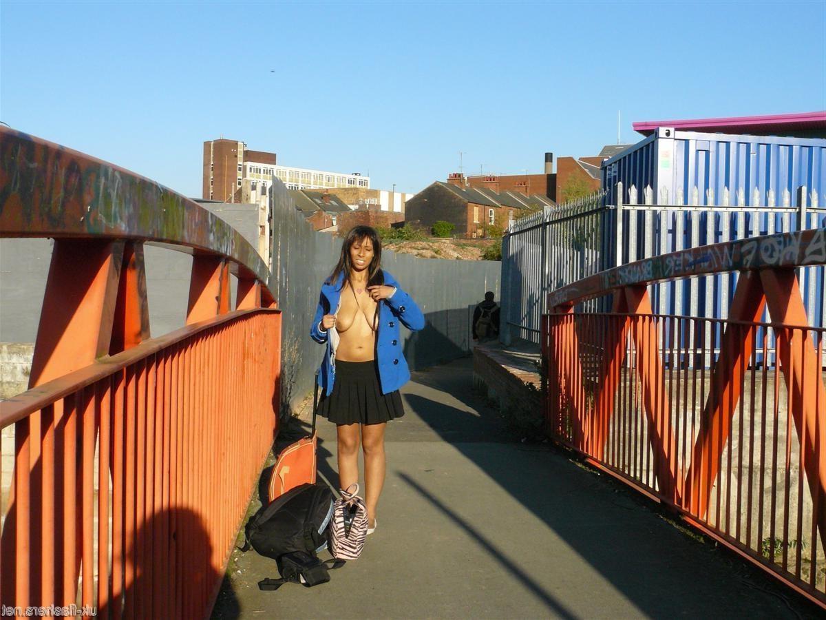 16P Teen ebony body flashers exhibitionist tour of nude in public rudeness round Bir