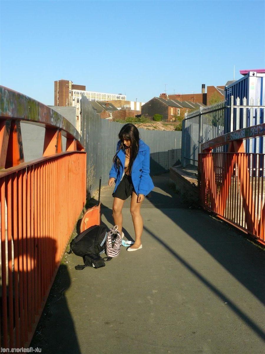 16P Teen ebony body flashers exhibitionist tour of nude in public rudeness round Bir