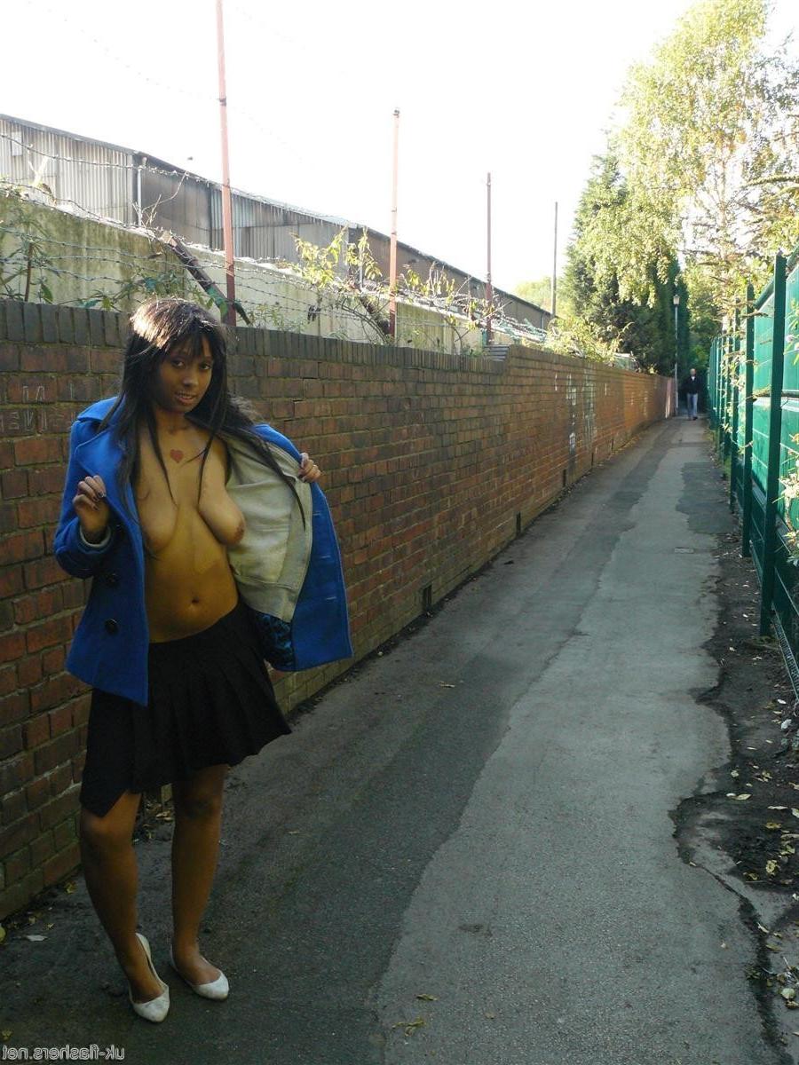 16P Teen ebony body flashers exhibitionist tour of nude in public rudeness round Bir