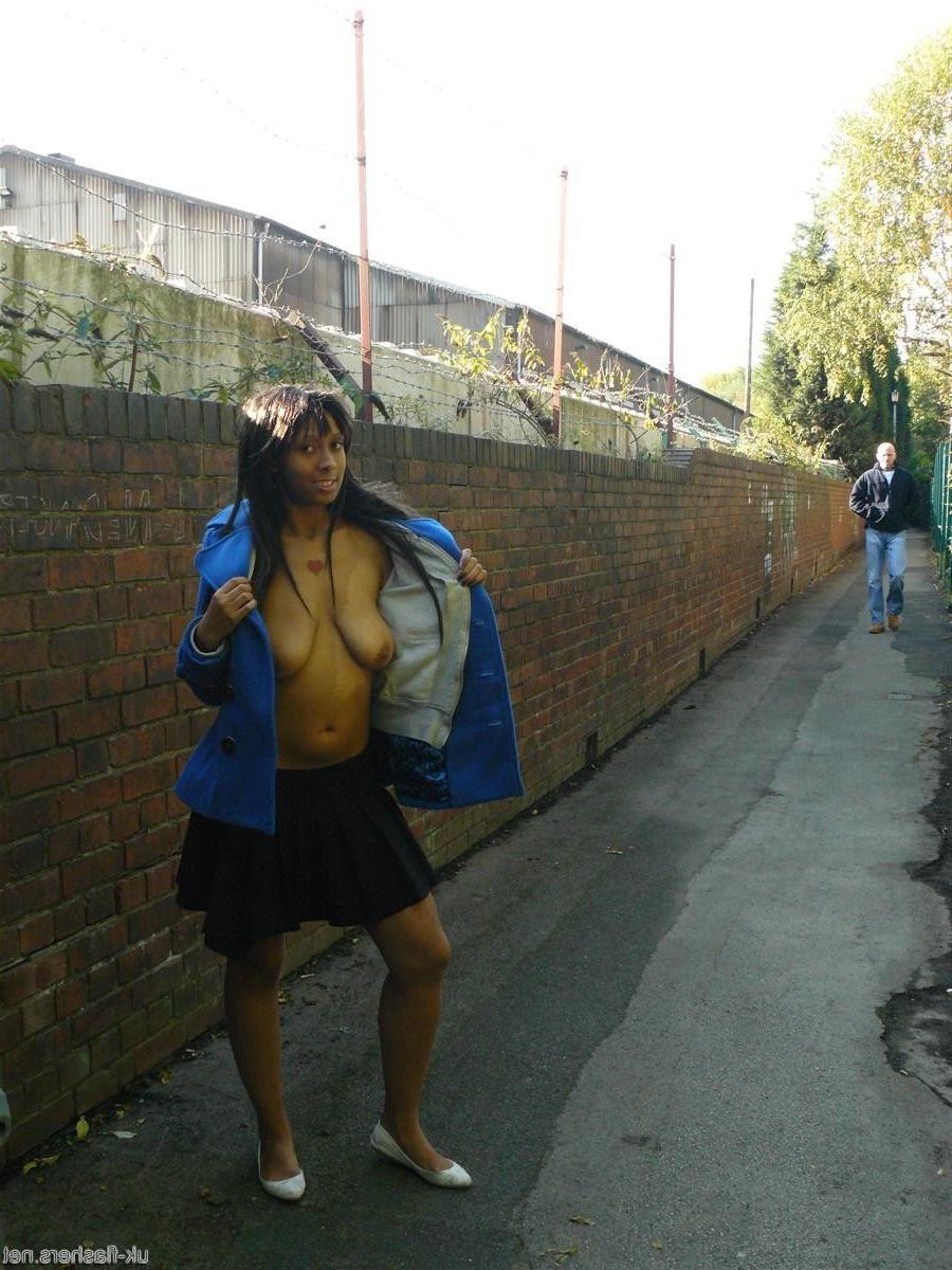 16P Teen ebony body flashers exhibitionist tour of nude in public rudeness round Bir