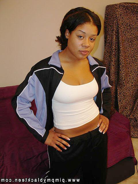 17P Light skin ebony teenie sucks and fuck