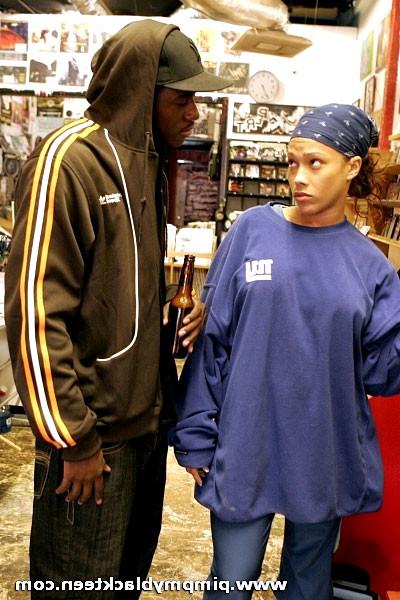 16P Black teen in baggy shirt gets pimped after a great makeover