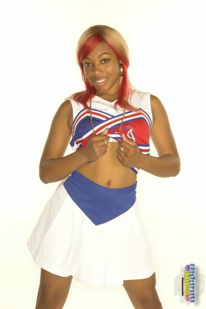 16P Black cheerleader getting fucked