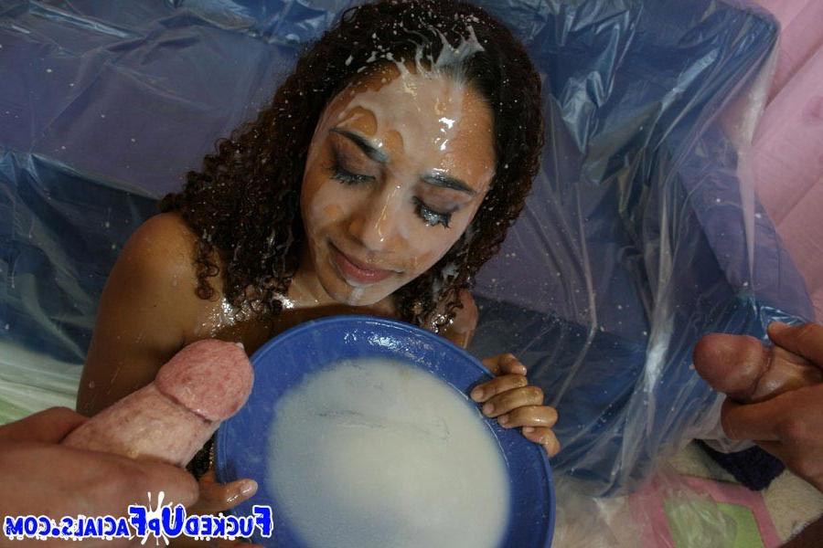 17P Ebony slut babe fucking and receiving loads of smelly cum