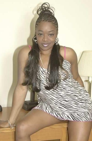 16P Sexy black girl posing for the camera