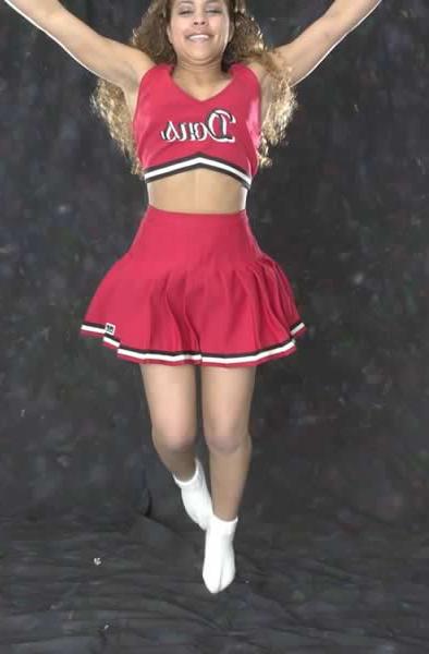 16P Black cheerleader with a sexy body