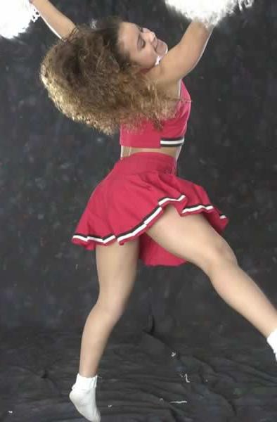 16P Black cheerleader with a sexy body
