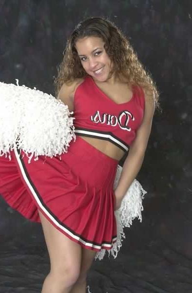 16P Black cheerleader with a sexy body