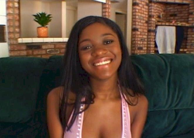 16P Busty black teen rides a cock