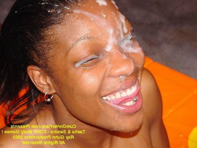 16P Black girl messy facial