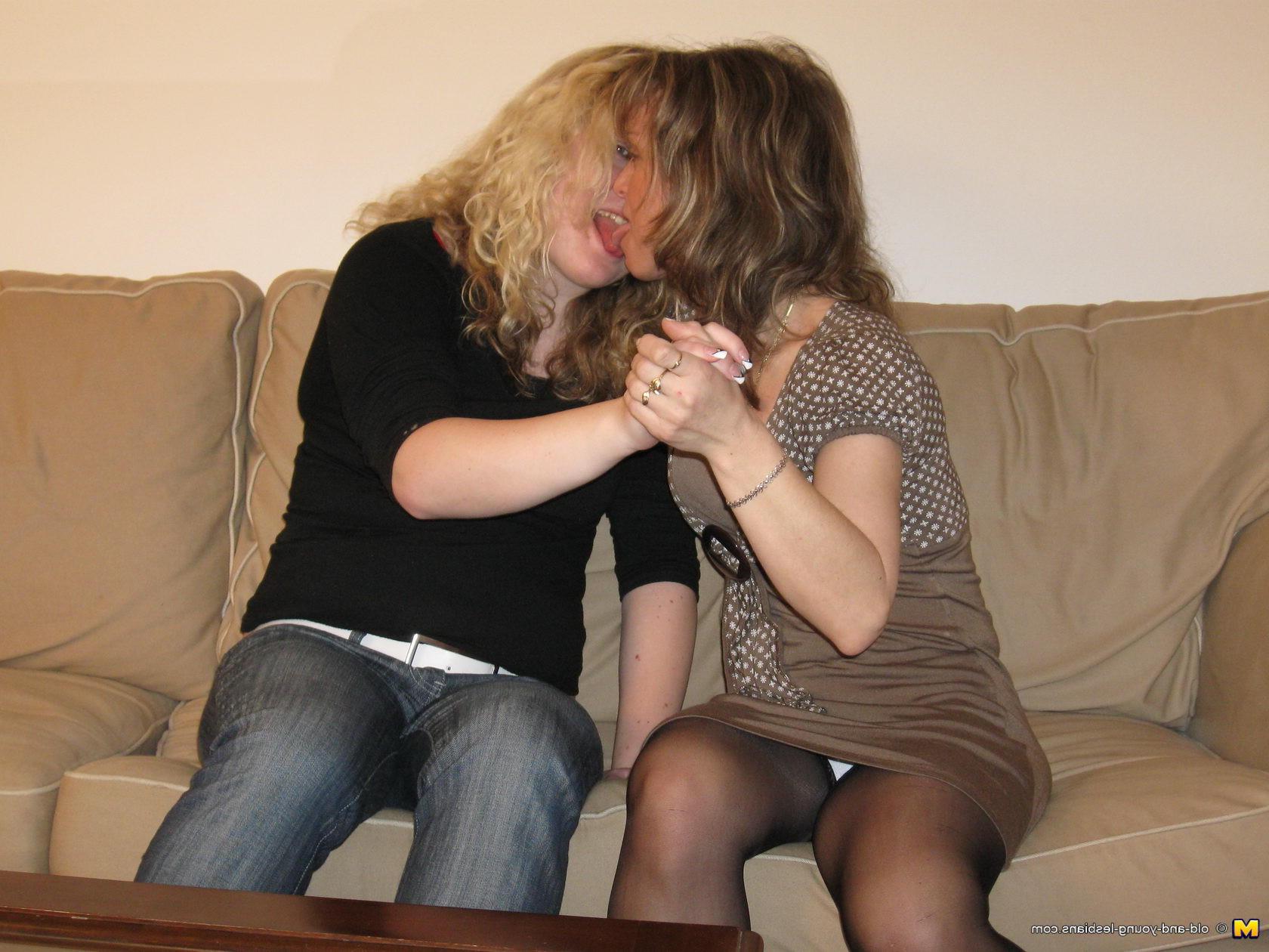 16P Two horny old and young sluts get it on