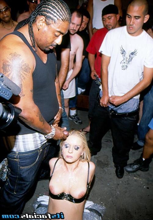 17P Bukkake hardcore orgy fuck sex with sweet blonde babe