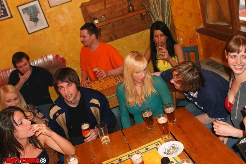 17P Drunk babes fucking and getting cumshot at orgy sex party
